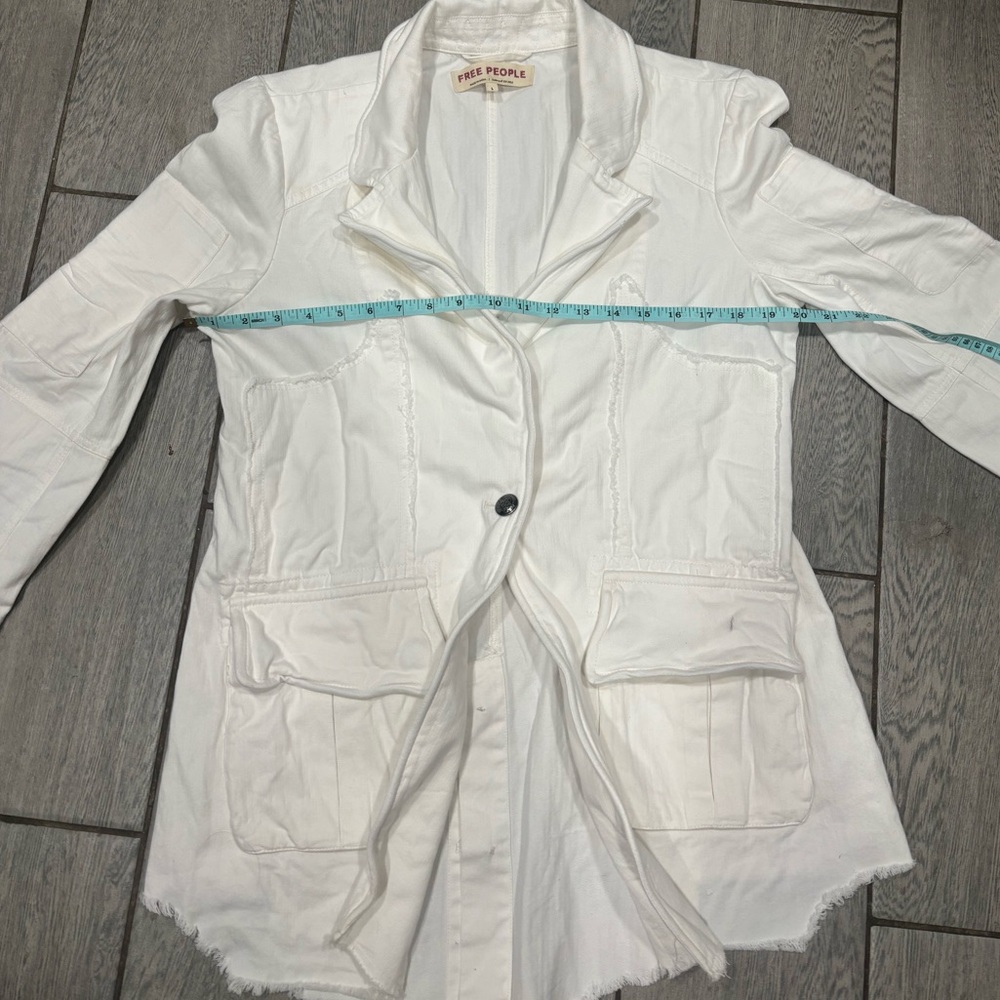 Free People Lila Cardigan White Size Large - Picture 5 of 8